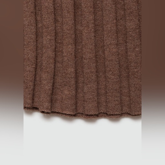 Mango Brown ribbed Dress NWT - Picture 6 of 6